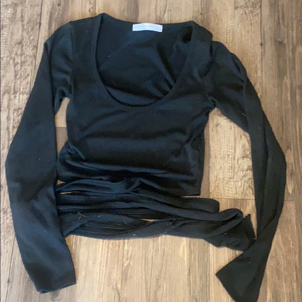 Nanamacs Wrap Tie Crop